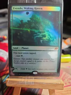 1x Evendo, Waking Haven Prerelease Promo Foil SEALED EoE MTG MagikJnkie - Image 1