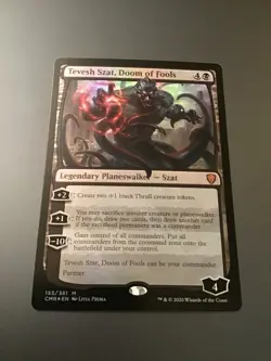 MTG Commander Legends #153 Tevesh Szat, Doom of Fools Foil NM - Image 1