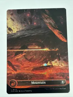 MTG, Edge of Eternities, NM Mountain (0370) (Borderless) (Galaxy Foil) - Image 1