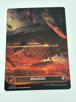 MTG, Edge of Eternities, NM Mountain (0370) (Borderless) (Galaxy Foil) - Image 2