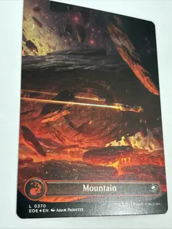 MTG, Edge of Eternities, NM Mountain (0370) (Borderless) (Galaxy Foil) - Image 3