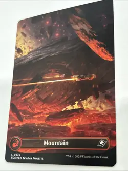 MTG, Edge of Eternities, NM Mountain (0370) (Borderless) (Galaxy Foil) - Image 4