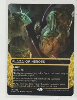 Plaza of Heroes Borderless Mythic MtG Card EOS 33 - Image 1