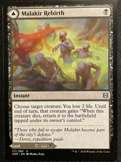 Magic The Gathering Malakir Rebirth Zendikar Rising Regular Card MTG NM  - Image 1