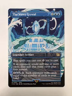 The Water Crystal - (Borderless) MtG Final Fantasy Rare Card FIN (333) Regular - Image 1