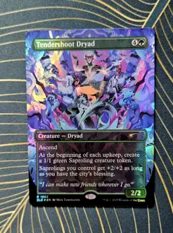 Tendershoot Dryad [DOUBLE RAINBOW FOIL] | Secret Lair Drop  (MTG) | NM EN - Image 1
