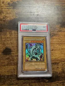 2002 Yu-Gi-Oh! Blue-Eyes White Dragon BPT-003 Limited Edition Secret Rare PSA 9 - Image 1