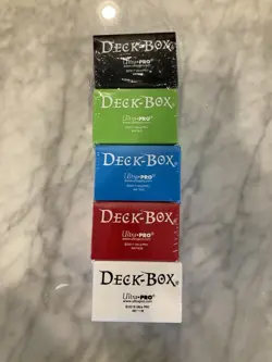 Ultra Pro Deck Boxes Magic the Gathering Pokemon Yugioh Cards - Set of 5 - Image 2