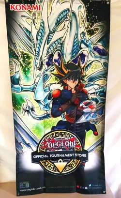 YuGiOh OTS Promotional Banner Yusei Stardust Dragon 47"x23" NEW - Image 1