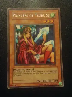 Yu-Gi-Oh! RARE CARD PRINCESS OF TSURUGI MRD-086 VINTAGE PRINT LP - Image 1