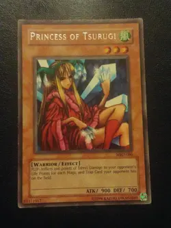 Yu-Gi-Oh! RARE CARD PRINCESS OF TSURUGI MRD-086 VINTAGE PRINT LP - Image 4