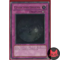 Yugioh Cloak and Dagger STON-EN059 Ultimate Rare 1st Edition LP - Image 1