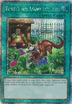 Yugioh! That Grass Looks Greener - RA03-EN063 - Quarter Century Secret Rare - 1s - Image 1