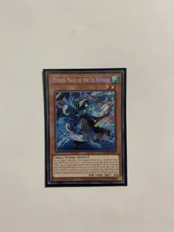 Yugioh Mirror Mage of The Ice Barrier BLTR-EN007 Secret Rare 1st Ed NM - Image 1