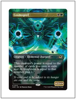 1x Cosmogoyf, Borderless Art, Edge of Eternities, MTG NM - Image 1