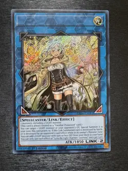 YuGiOh! Lyna The Light Charmer, Lustrous RA04 - Misprint No Name No Imprint - Image 2
