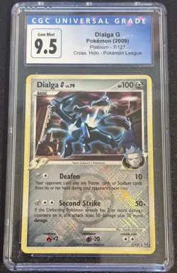 Dialga #7 Pokemon Platinum Cross Holo Pokemon League 2009 CGC 9.5 Gem Mint - Image 1