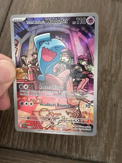 Team Rocket's Wobbuffet 203 Sv: Scarlet & Violet Promo Holo Pokemon NM - Image 2