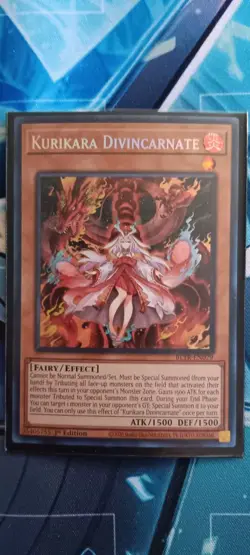 *** KURIKARA DIVINCARNATE *** SECRET RARE 1ST EDITION MINT/NM BLTR-EN079 YUGIOH! - Image 1