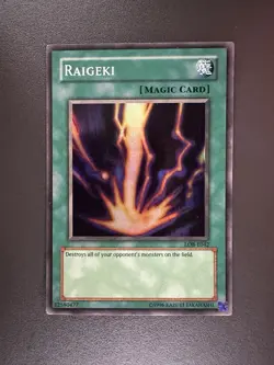 Raigeki LOB-E042 Super Rare Unlimited Edition VLP/LP YuGiOh - Image 1