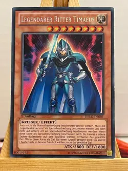 Legendary Dragon Knight Timaeus DRLG-EN001 Secret Rare German EX YUGIOH - Image 1