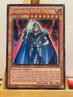 Legendary Dragon Knight Timaeus DRLG-EN001 Secret Rare German EX YUGIOH - Image 2