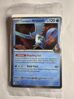 Team Rockets Articuno Holo Rare Card 051/182 Destined Rivals Promo SEALED - Image 1