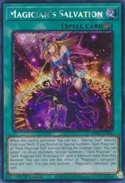 Yugioh! LP Magician's Salvation - RA01-EN068 - Platinum Secret Rare - 1st Editio - Image 2