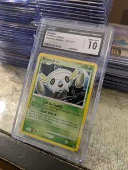 (TOP POP 2) CGC 10 GEM MINT Nincada 117/147 Supreme Victors Pokemon 2009 Card - Image 1