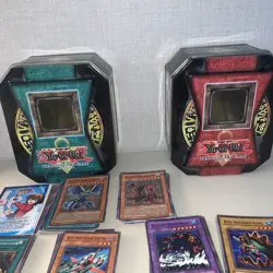 Lot of Yu-Gi-Oh! Cards 550+ 3 Konami Kazuki Takahashi Tins 1996 - Image 16