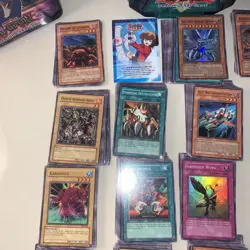 Lot of Yu-Gi-Oh! Cards 550+ 3 Konami Kazuki Takahashi Tins 1996 - Image 4