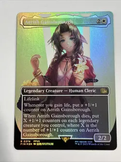 x1 Aerith Gainsborough - Foil - Borderless R MTG Final Fantasy M/NM, English - Image 1