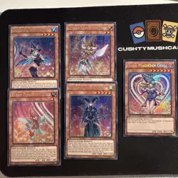 YUGIOH MAGICIAN GIRL BUNDLE SET SECRET RARE KIWI CHOCOLATE LEMON BERRY DARK 1ST - Image 1