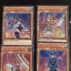 YUGIOH MAGICIAN GIRL BUNDLE SET SECRET RARE KIWI CHOCOLATE LEMON BERRY DARK 1ST - Image 2