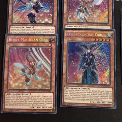 YUGIOH MAGICIAN GIRL BUNDLE SET SECRET RARE KIWI CHOCOLATE LEMON BERRY DARK 1ST - Image 3