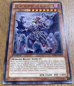 Gladiator Beast Augustus | PRIO-EN030 | Rare | 1st Edition | YuGiOh Card | Mint - Image 8