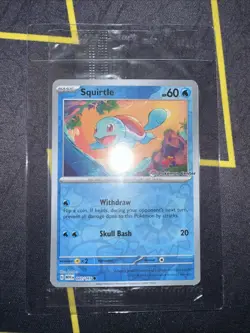 SEALED! Squirtle (007/165)  151 Pokemon Center Stamped Promo - Image 1
