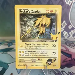 Pokemon TCG Rocket's Zapdos 15/132 Celebrations: Classic Collection Holo (HEC) - Image 1