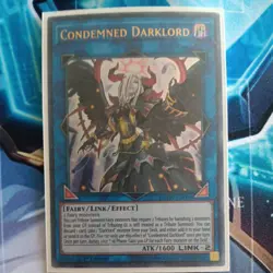 CONDEMNED DARKLORD 1ST EDITION  DUOV-EN006 ULTRA RARE YUGIOH UNPLAYED - Image 1