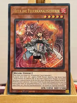 Hiita The Fire Channeler DUNE-EN026 Ultra Rare German NM YUGIOH - Image 1
