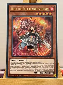 Hiita The Fire Channeler DUNE-EN026 Ultra Rare German NM YUGIOH - Image 2