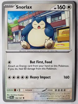 Snorlax 136/167 NM / M - Twilight Masquerade Pokemon Card - $2 Combined Shipping - Image 3