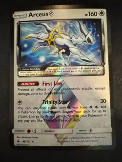 Arceus Prism Star - 96/131 - Pokemon Forbidden Light Sun & Moon Card NM - Image 1