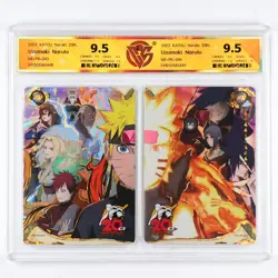 CCG 9.5 KAYOU Official Naruto 20th anniversary Card NR-PR-043&044 Uzumaki Naruto - Image 1