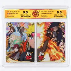 CCG 9.5 KAYOU Official Naruto 20th anniversary Card NR-PR-043&044 Uzumaki Naruto - Image 5