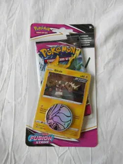 NEW Fusion Strike Blitzle Blister BOLD SWIRL Pokémon TCG Sword and Shield Cards - Image 1
