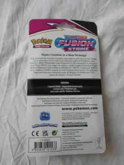 NEW Fusion Strike Blitzle Blister BOLD SWIRL Pokémon TCG Sword and Shield Cards - Image 3