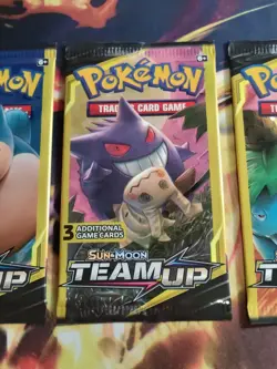 Pokemon TEAM UP Booster Pack Sealed Lot! 4 Packs / 3 Cards Each READ DESCRIPTION - Image 11