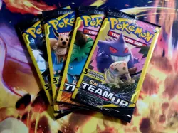 Pokemon TEAM UP Booster Pack Sealed Lot! 4 Packs / 3 Cards Each READ DESCRIPTION - Image 19