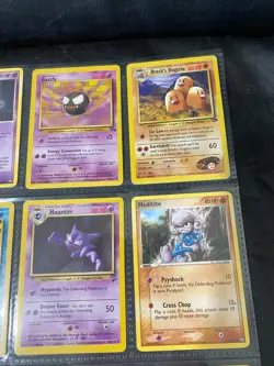 vintage pokemon cards lot of 23 - Dusclops Machamp Rattata Rhydon Gastly + - Image 10